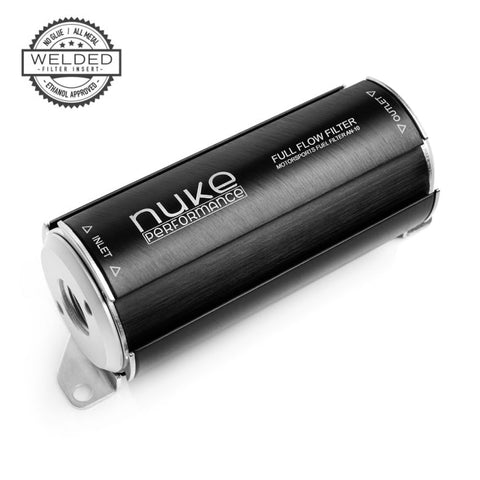 Nuke Fuel Filter 10micron Stainless Steel for E85 AN8