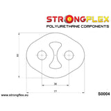 Strongflex polyurethane exhaust mount hanger 36mm