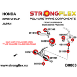 FRONT SUSPENSION BUSH KIT CIVIC EK