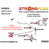 FULL SUSPENSION BUSH KIT CIVIC/CRX EC,ED,EE,EF,EX