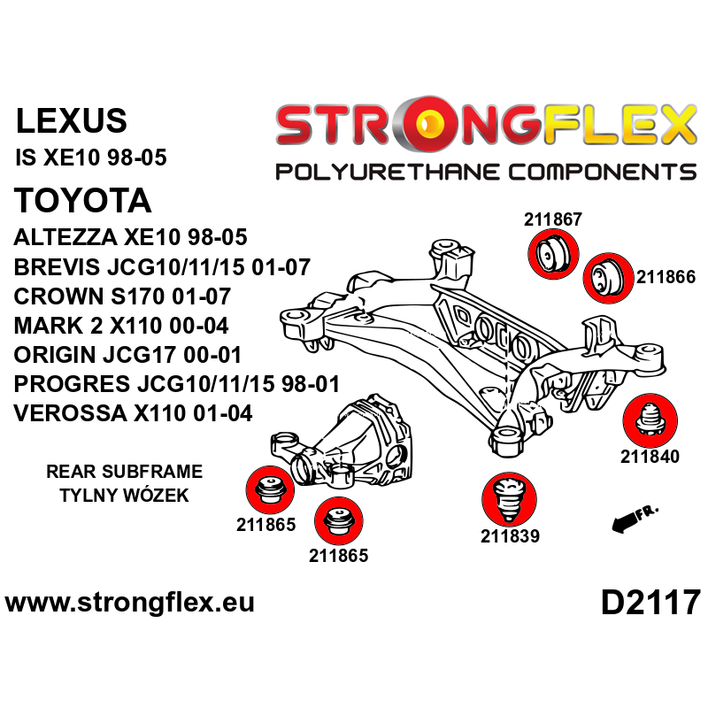 FULL SUSPENSION BUSH KIT CIVIC EP/CR-V/INTEGRA DC5/ELEMENT-4