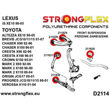 FRONT SUSPENSION BUSH KIT IS200/ALTEZZA/CHASER