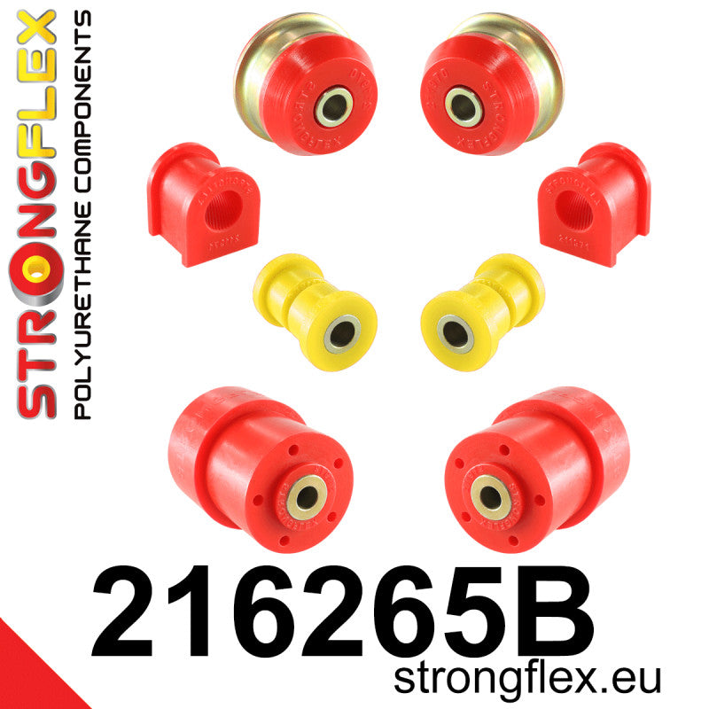 Strongflex front suspension and rear beam bush kit Corolla E12