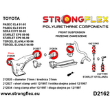 Starlet EP82/EP91 Front suspension bush kit SPORT