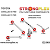 Strongflex full suspension bush kit road Corolla FWD E100/E110 216285B: