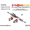 Strongflex full suspension bush kit road Corolla FWD E100/E110 216285B: