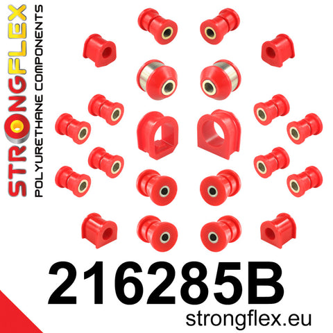 Strongflex full suspension bush kit road Corolla FWD E100/E110 216285B: