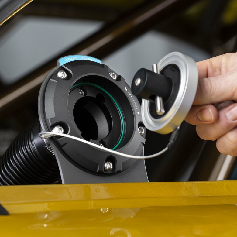 Remote mount fill neck for the CFC Unit-5