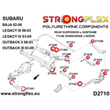 REAR SUSPENSION BUSH KIT SUBARU LEGACY III / OUTBACK II (98-03) BE BH BT