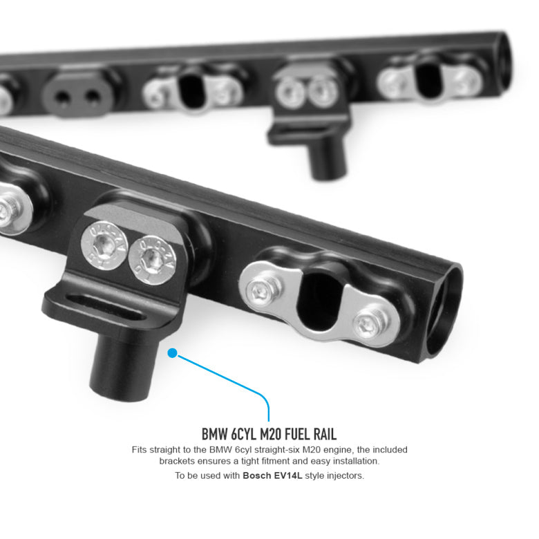 BMW M20 6cyl Fuel Rail (Including AN6 or AN8 Rail Fittings)-4