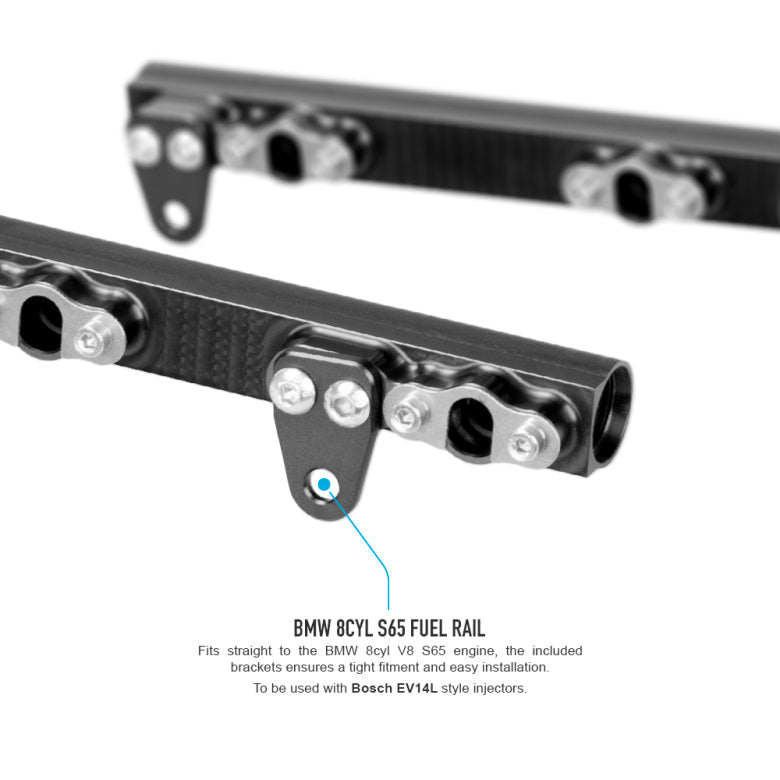 BMW 8cyl S65 Fuel Rail (Including AN6 or AN8 Rail Fittings)-4