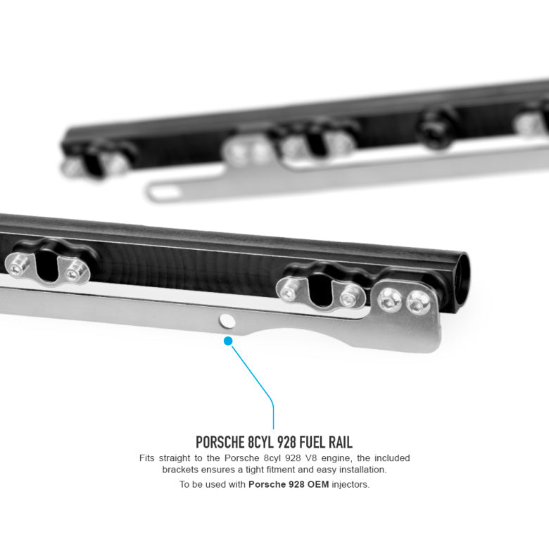 Porsche 8cyl 928 fuel rail (Including AN6 or AN8 Rail Fittings)-4