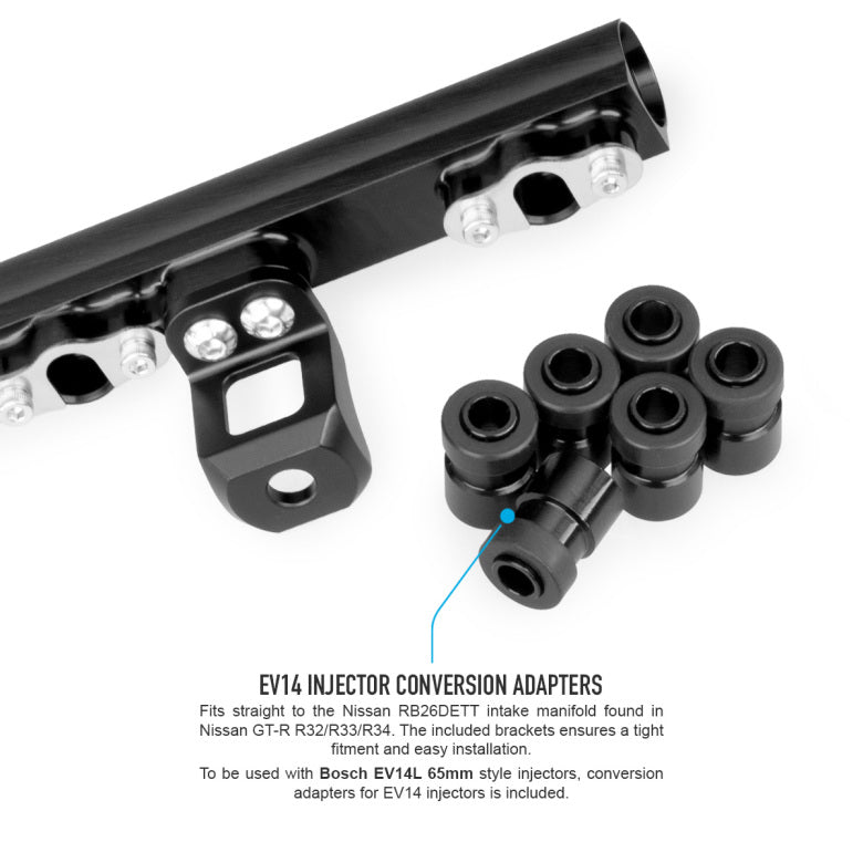 Nissan Skyline GTR RB26DET Fuel Rail (Including AN6 or AN8 Rail Fittings)-4