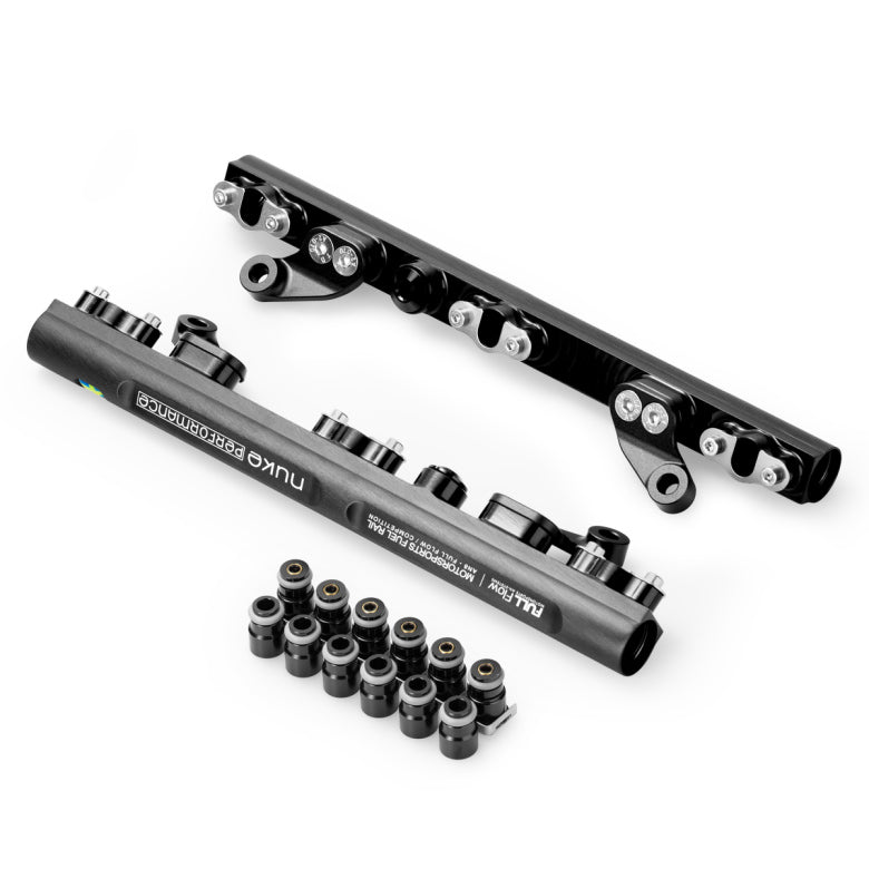 Porsche 6cyl 987.1 3.4L fuel rail (Including AN6 or AN8 Rail Fittings)-2
