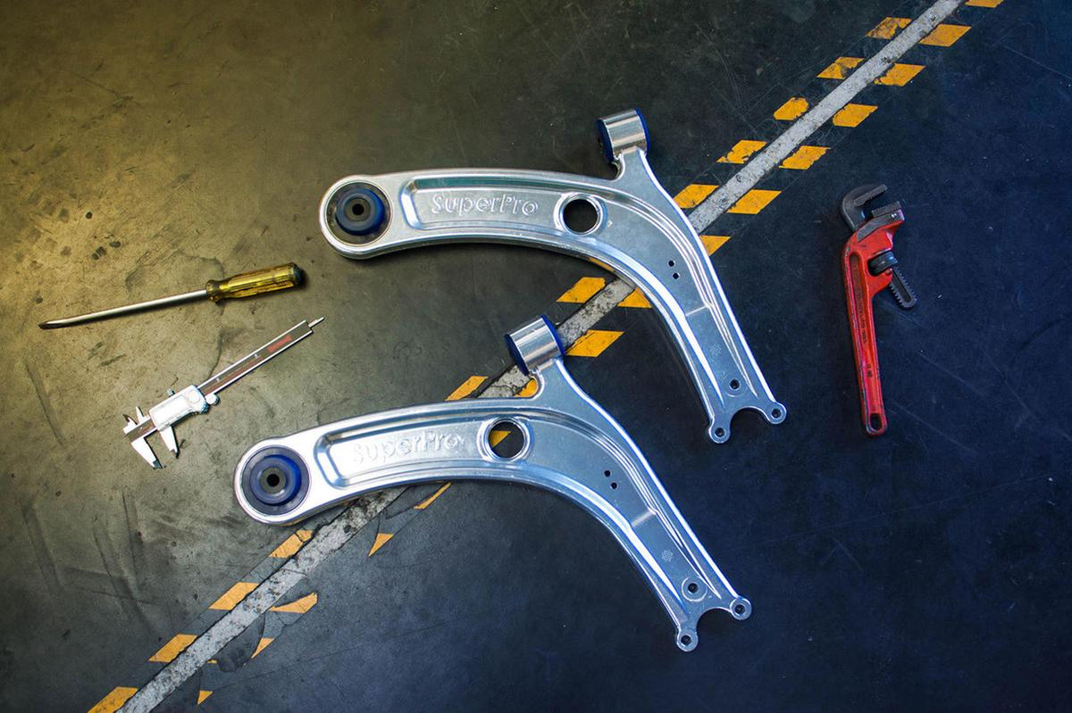 VW / Audi / Seat / Skoda SuperPro Front Lower Performance Control Arm Assembly Kit excluding Ball Joints