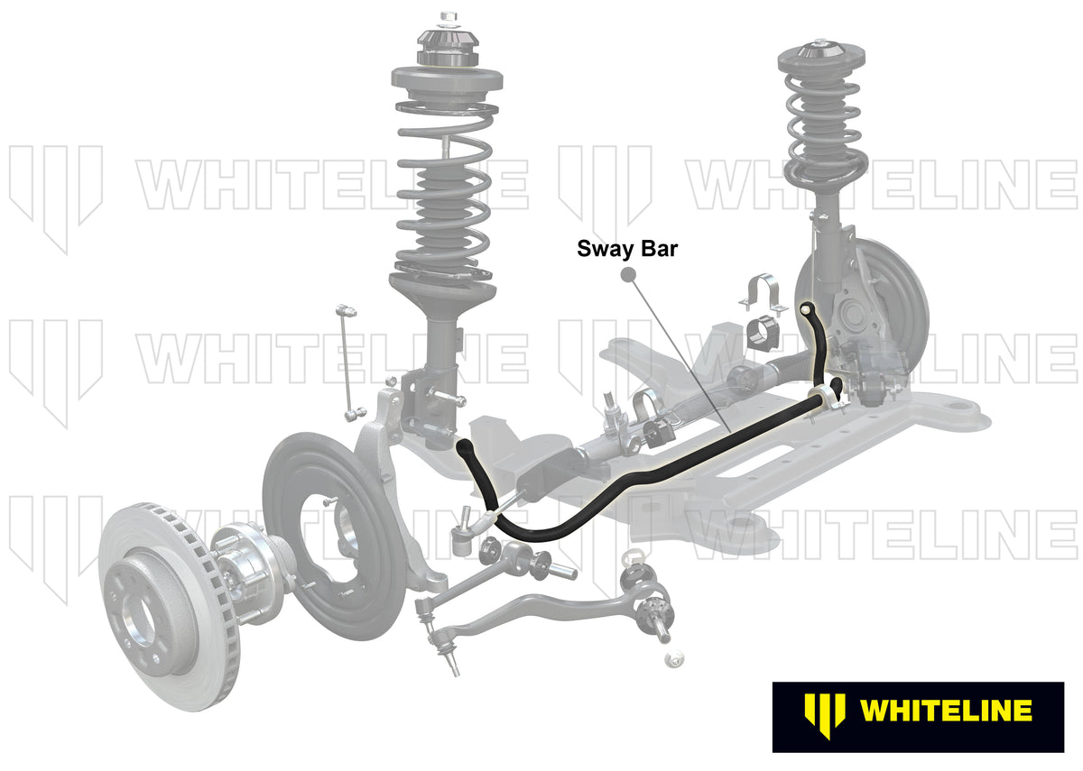 BMW 1 Series / 3 Series E81/E82/E87/E88 Whiteline Front Anti Roll Bar 27mm Non Adjustable