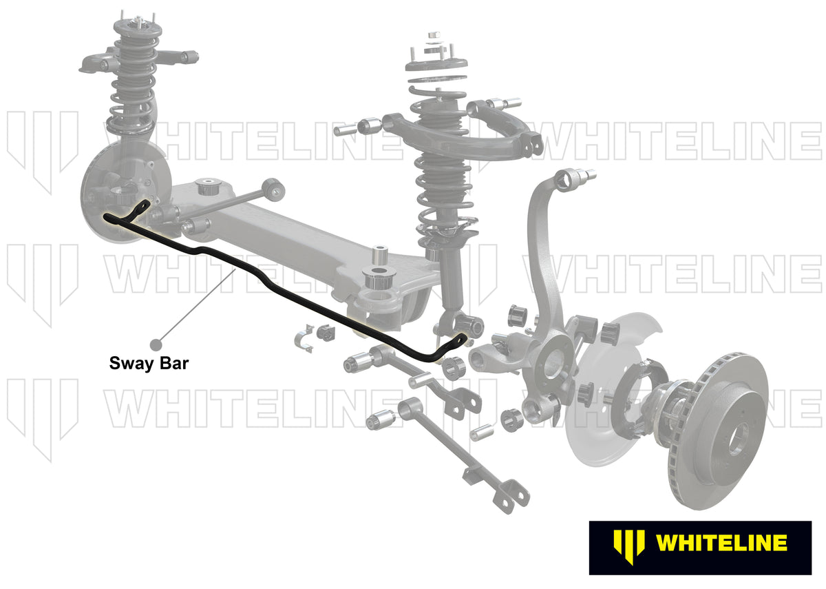 Hyundai Veloster / i30 FS/GD Whiteline Rear Anti Roll Bar 18mm Non Adjustable