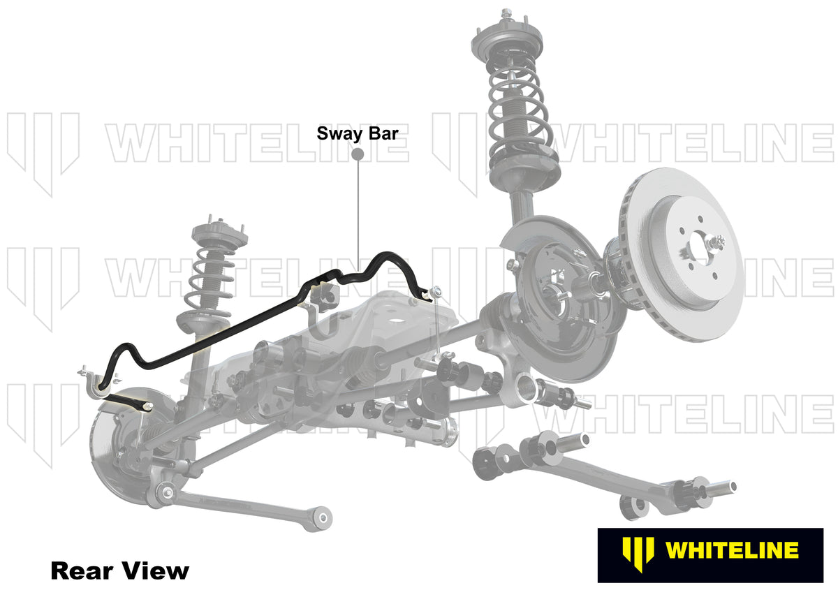 Honda Civic 10TH/FK/11TH/FL Whiteline Rear Anti Roll Bar 22mm 2 Point Adjustable