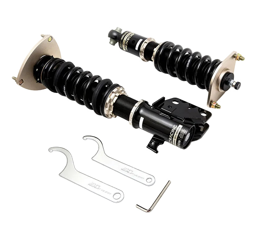 FRONT PAIR ONLY, WITHOUT SPINDLE: BC Racing AE86 BR Series Coilover Type RA