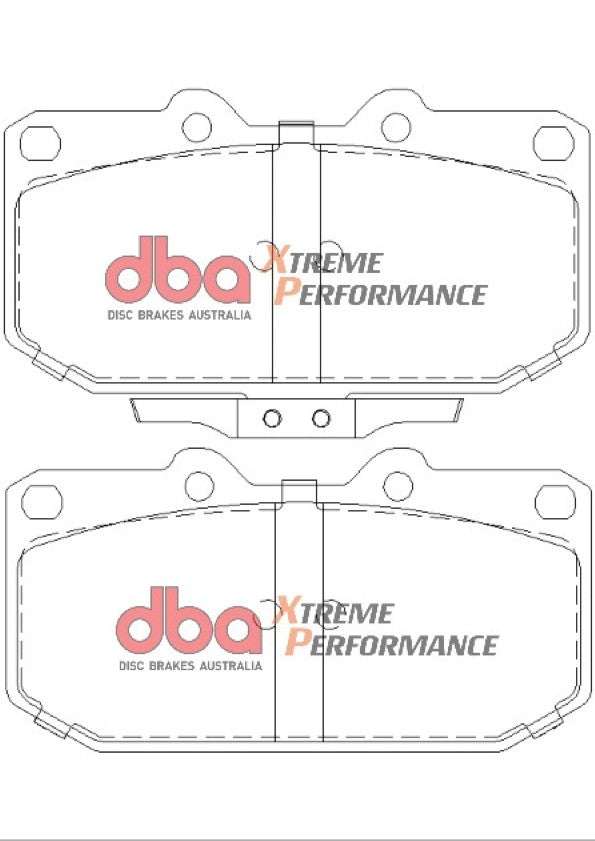 DBA Silvia/Skyline/300ZX S14/15/R32/33/34/Z32 Impreza/3000GTO Extreme Performance Front Brake Pads (4 Pot)-2