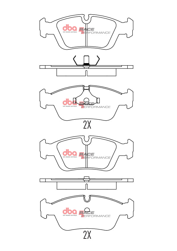BMW 3 Series / Z3 / Wiesmann MF E36/E46 DBA Race Performance Front Brake Pads