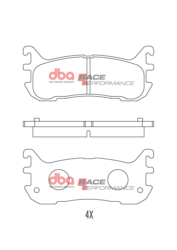 Mazda MX5 DBA Race Performance Rear Brake Pads