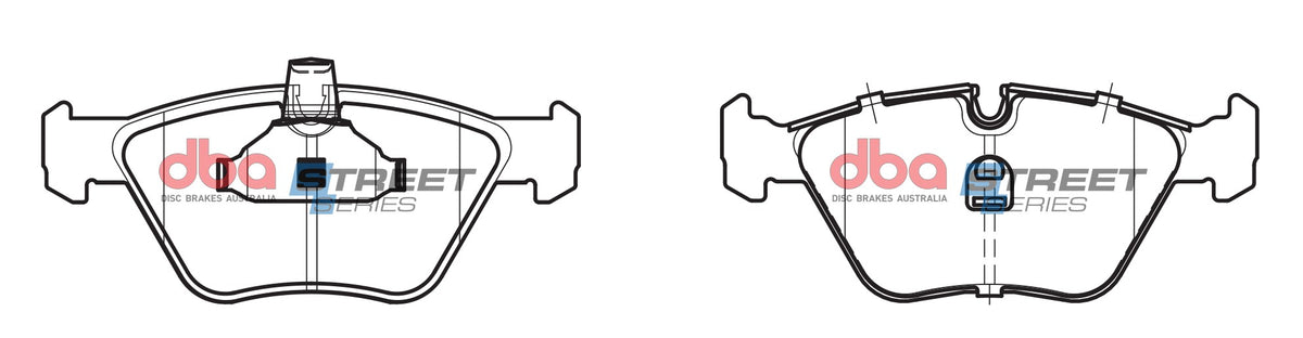 BMW 3 Series / 5 Series / Alpina B3 / D10 E46 DBA Street Series Ceramic Front Brake Pads