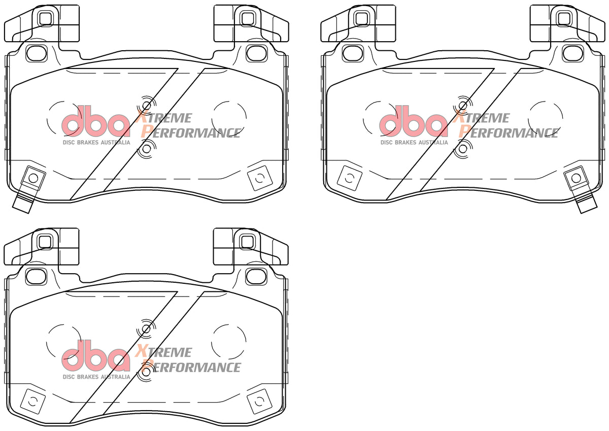 Kia Stinger DBA Front Brake Kit – 4000 Series T3 Slotted & Xtreme Performance Brake Pads