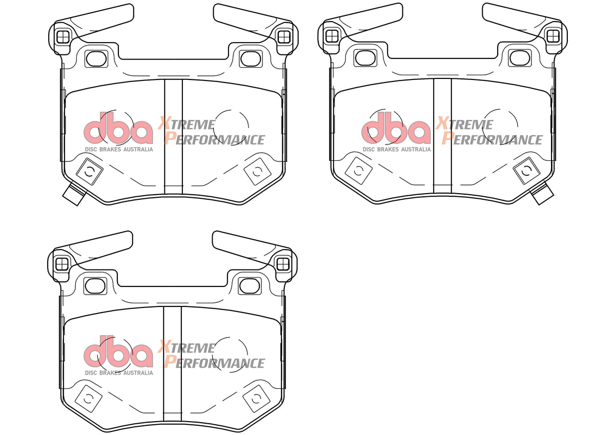 Kia Stinger DBA Rear Brake Kit – 4000 Series T3 Slotted & Xtreme Performance Brake Pads