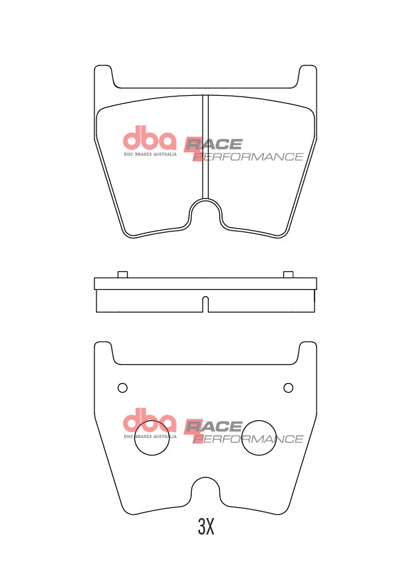 Audi RS3 / RSQ3 / TTRS DBA Race Performance Front Brake Pads