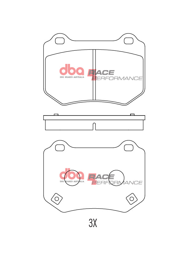 Subaru WRX DBA Race Performance Rear Brake Pads