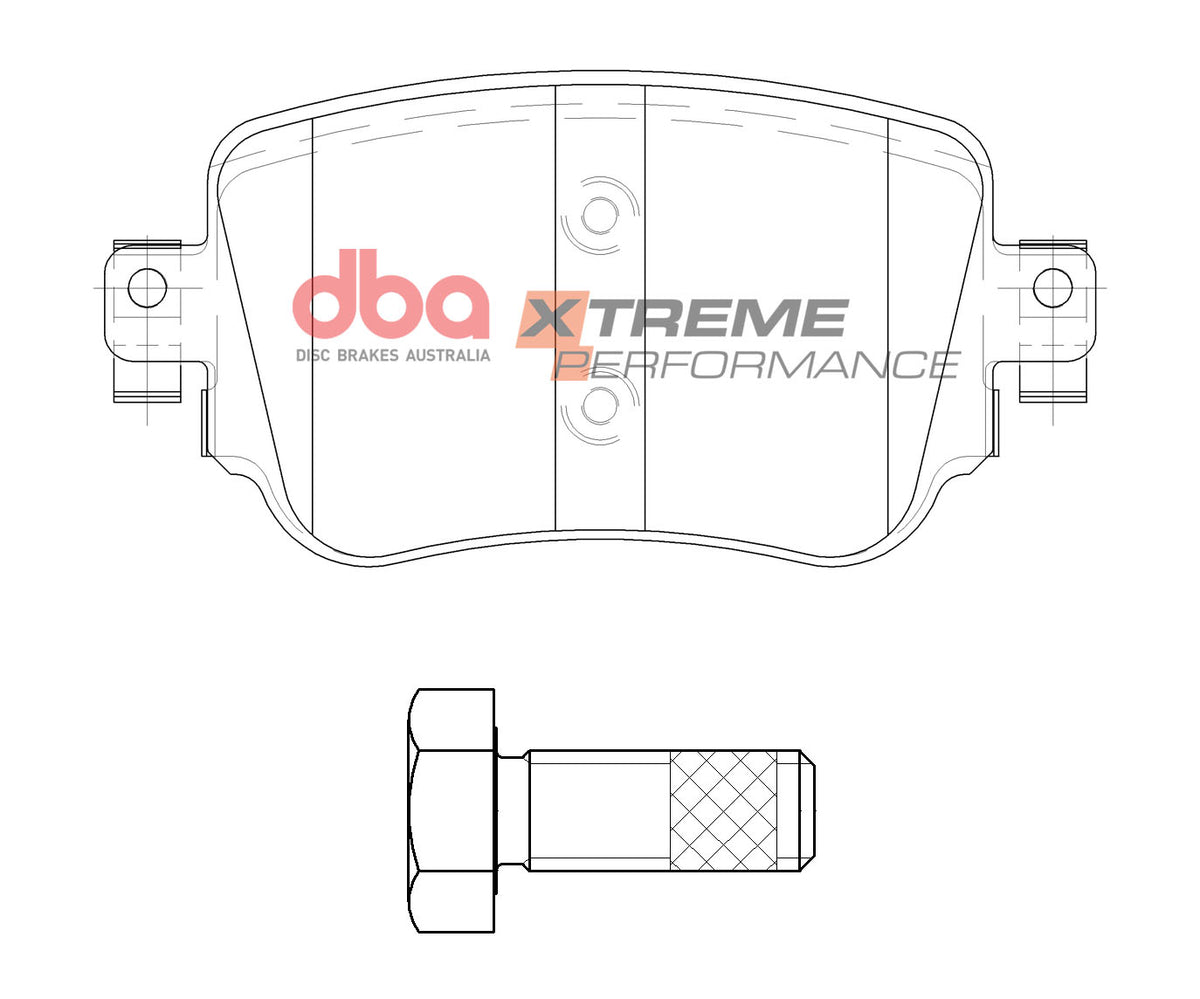 VW Caddy / Polo / Sharan / Skoda Octavia DBA Xtreme Performance Rear Brake Pads