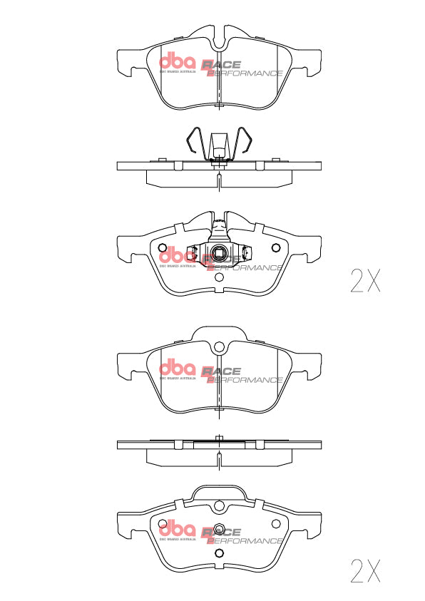 Mini Mini DBA Race Performance Front Brake Pads