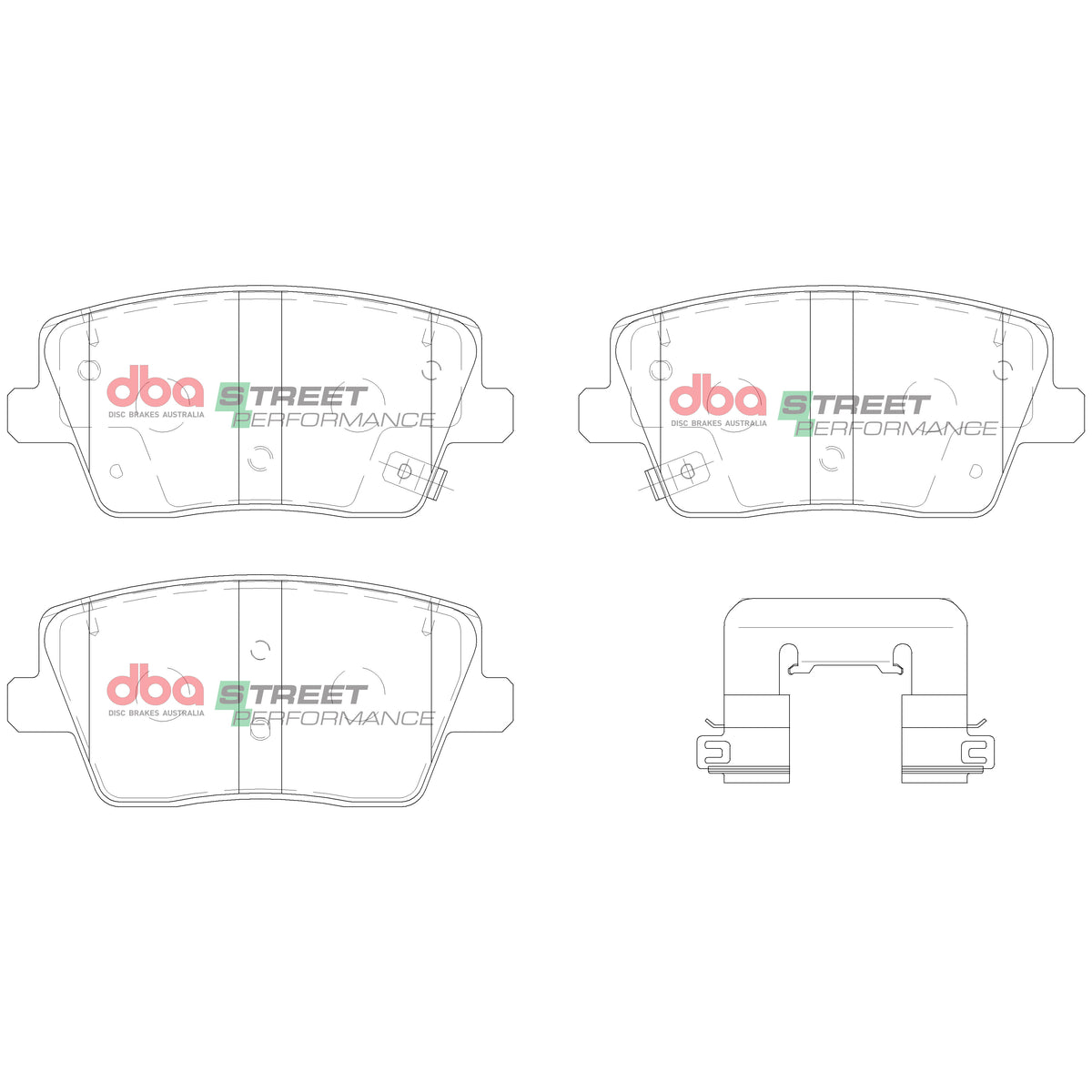 Hyundai Kona / i-30 DBA Rear Brake Kit – Street Series T2 Slotted & Street Performance Brake Pads