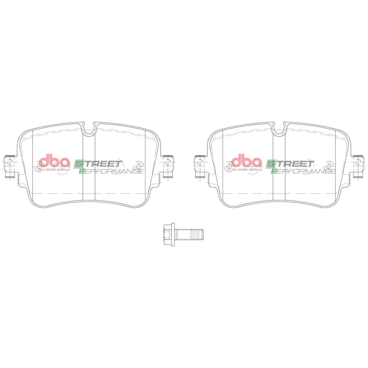 Audi E-TRON / Q7 / Q8 DBA Street Performance Rear Brake Pads