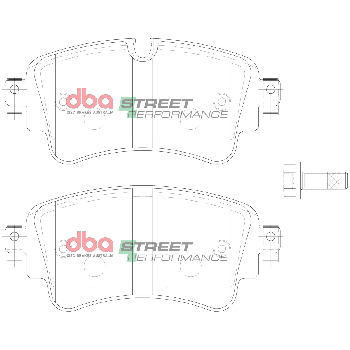 Audi A4 / A5 / A6 / VW Touareg DBA Street Performance Rear Brake Pads