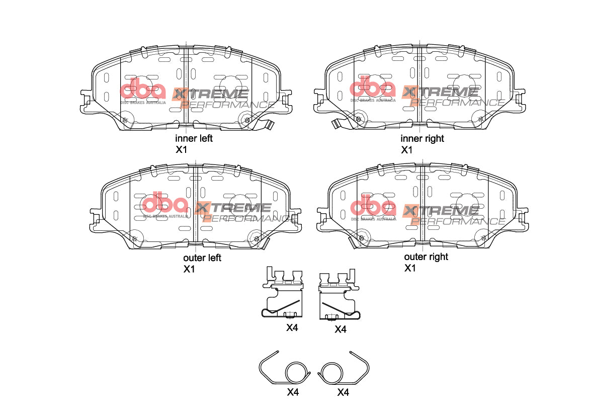 Isuzu D-MAX DBA Front Brake Kit – 4000 Series T3 Slotted & Xtreme Performance Brake Pads (DBA43766S-15074XP)