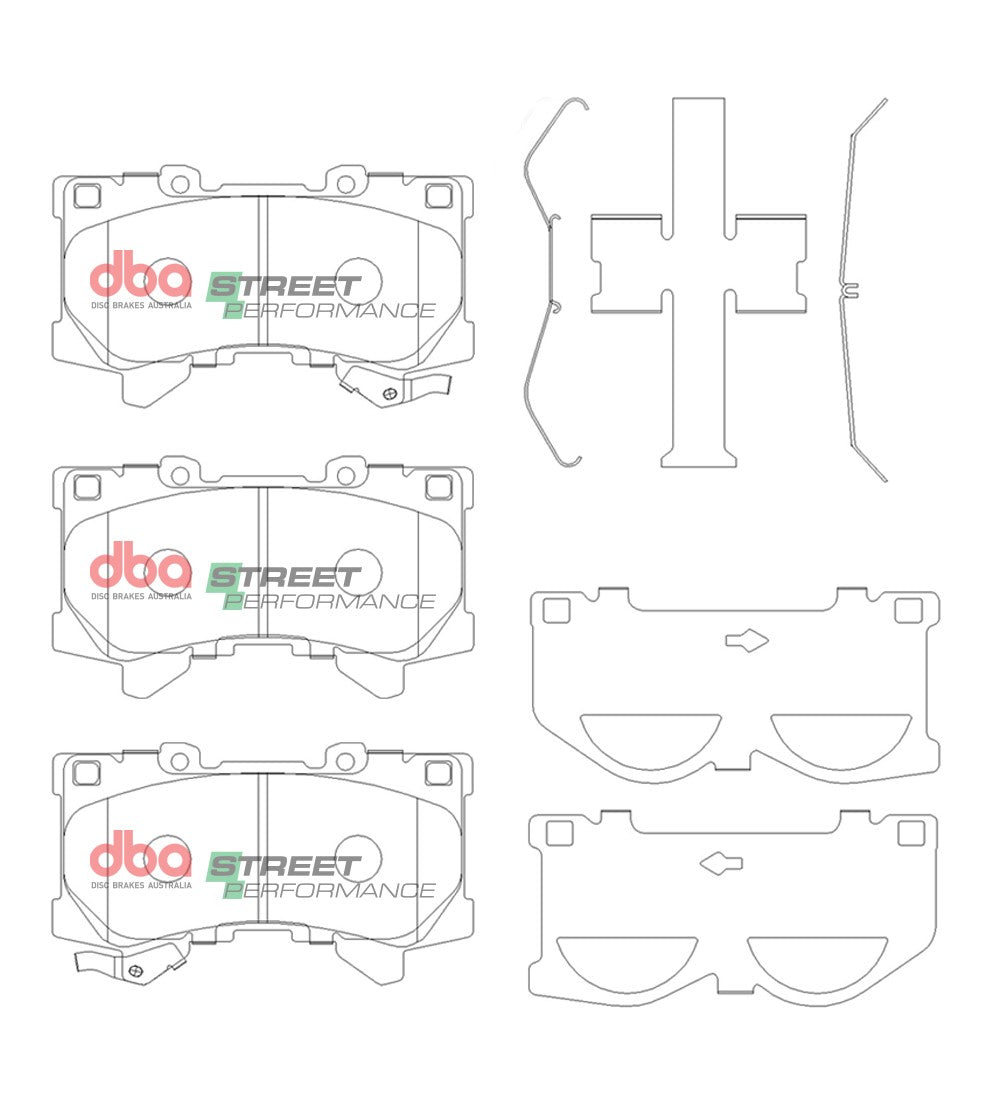 Toyota Landcruiser DBA Street Performance Front Brake Pads