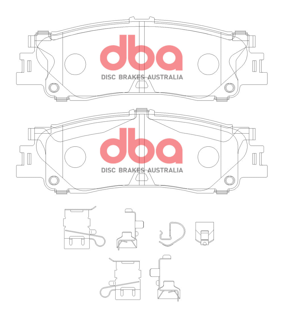 Toyota Landcruiser DBA Street Performance Rear Brake Pads (DB15078SP)