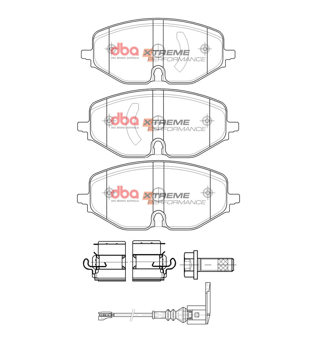 VW Golf / Skoda Octavia DBA Xtreme Performance Front Brake Pads