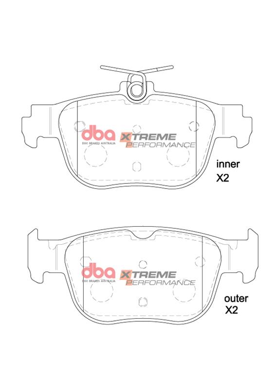 Audi A3 / VW Golf DBA Xtreme Performance Rear Brake Pads