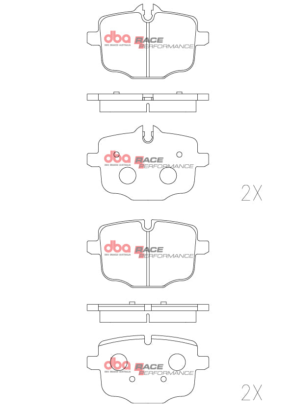 BMW 3 Series / Z4 DBA Race Performance Rear Brake Pads