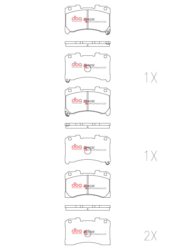 Toyota Corolla / Yaris DBA Race Performance Front Brake Pads
