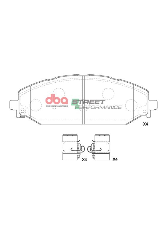 Dodge Ram / Ram Trucks 1500 DBA Street Performance Front Brake Pads (DB15195SP)