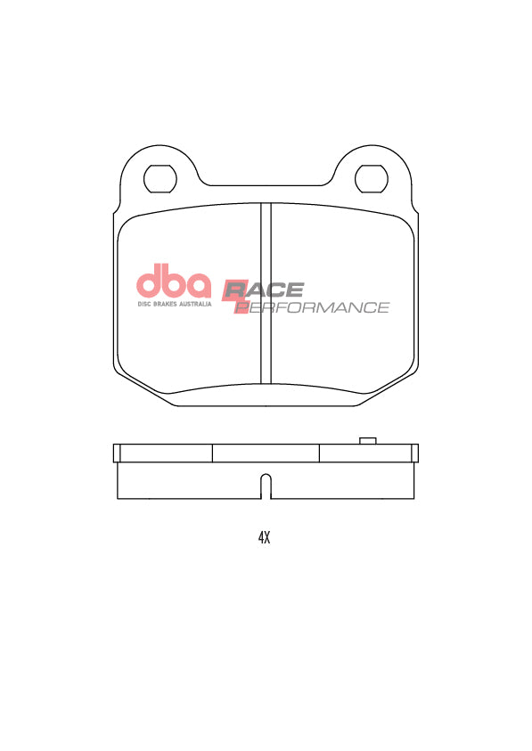 Nissan 350Z / Skyline V / Skyline / Subaru BRZ / Forester / Impreza DBA Race Performance Rear Brake Pads