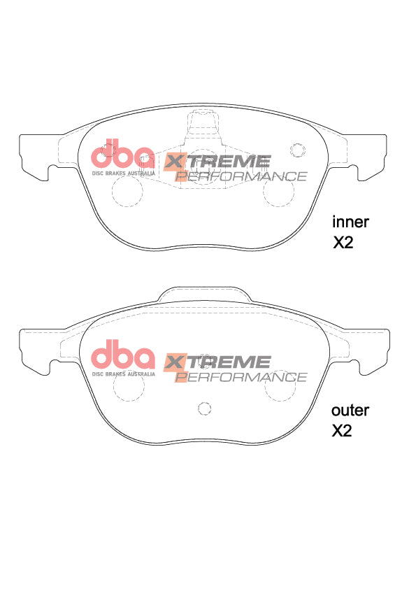 Ford C-Max / EcoSport / Focus / Volvo C30 / C70 / S40 DBA Xtreme Performance Front Brake Pads