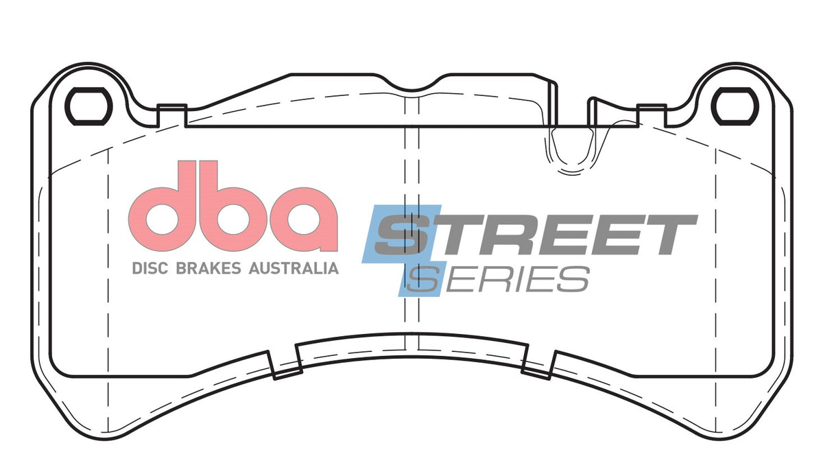 Mercedes-Benz CLK / SLK / Maserati GranCabrio / GranTurismo / Quattroporte DBA Street Series Ceramic Front Brake Pads