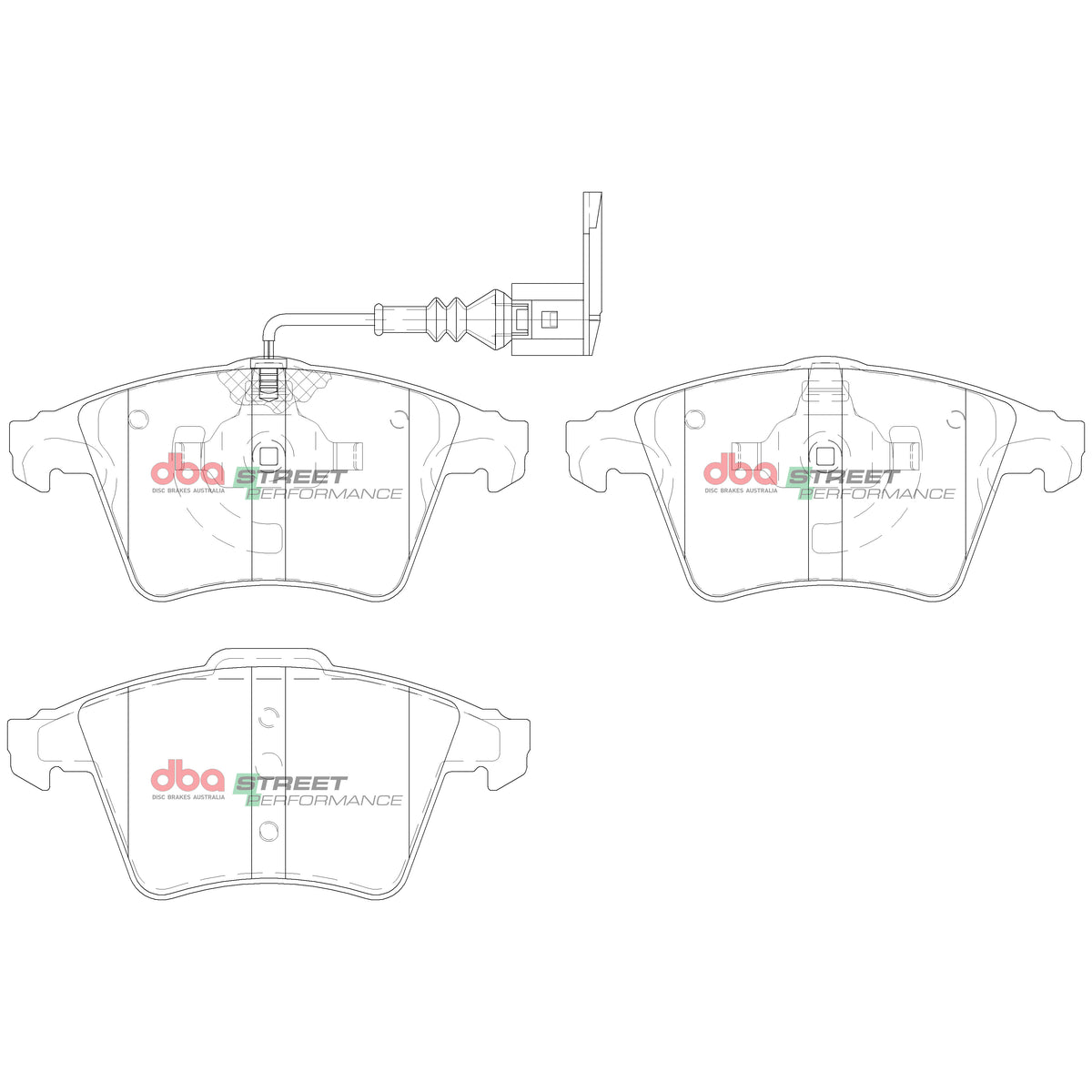 VW Caravelle / Transporter DBA Street Performance Front Brake Pads