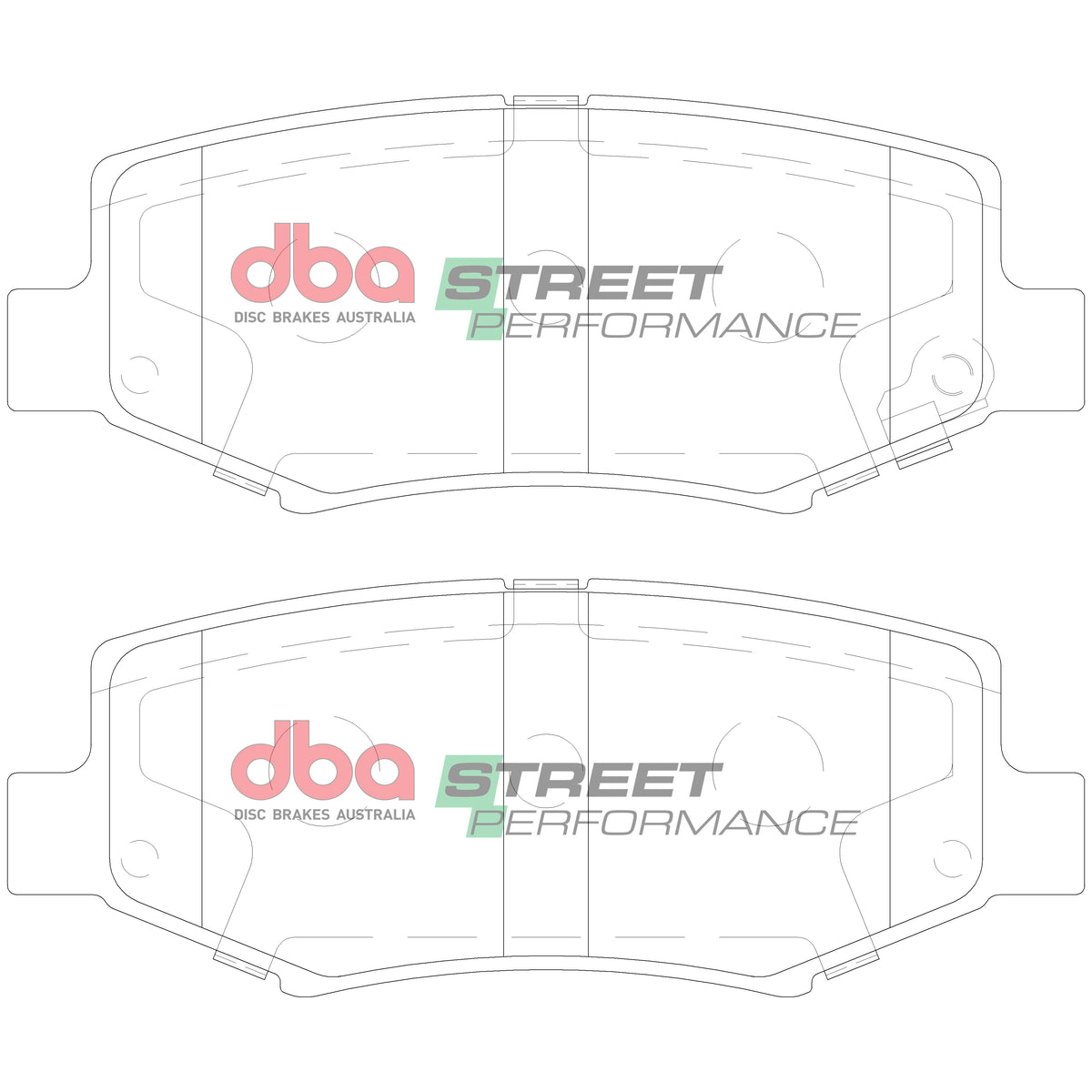 Jeep Cherokee / Wrangler / Dodge Nitro DBA Street Performance Rear Brake Pads