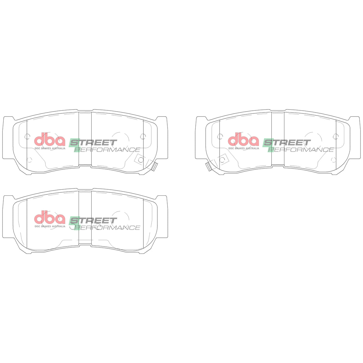 Hyundai Santa DBA Street Performance Rear Brake Pads